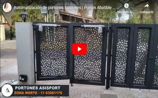 automatización portón batiente videos, imagen, fotos. portón automatico batientes de dos hojas. porton automatico batiente, pivotantes. zona norte. portones batientes motor.